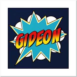 Boys Gideon Name Superhero Comic Book Posters and Art